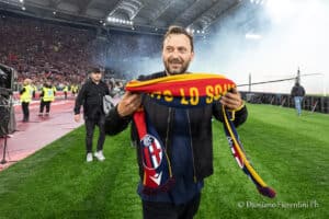 Cesare Cremonini dopo la finale di Coppa Italia a Roma (credits Damiano Fiorentini)