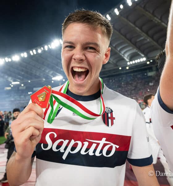 Emil Holm alla fine della finale di Coppa Italia (@Damiano Fiorentini)