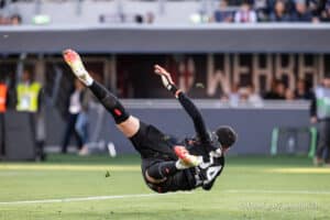 Federico Ravaglia in Bologna-Genoa (@Damiano Fiorentini)