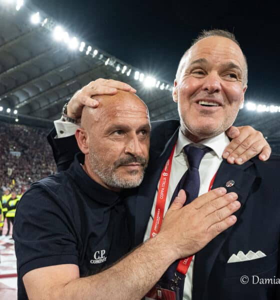 Vincenzo Italiano e Joey Saputo, orgoglioso in vista della Supercoppa (© Damiano Fiorentini)