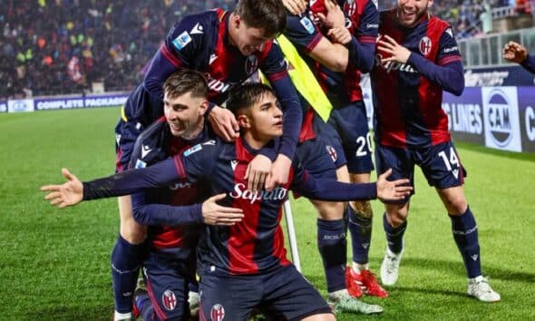 Il gruppo del Bologna è tra i più uniti del panorama sportivo italiano, qualità che alla lunga ha fatto la differenza (@Bologna FC)