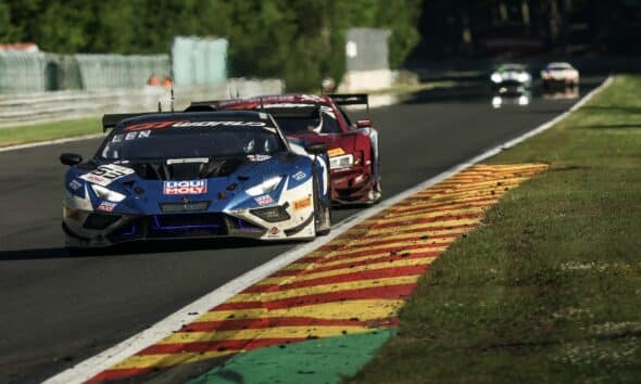 La #63 Lamborghini GRT vincitrice della 24 Ore di Spa 2025 (© SRO/JEP)