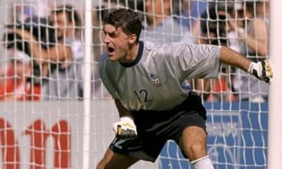Gianluca Pagliuca con la maglia della Nazionale (@FIGC)