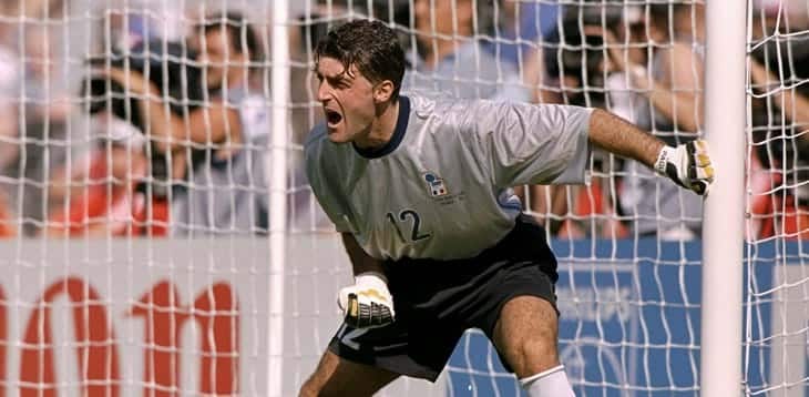 Gianluca Pagliuca con la maglia della Nazionale (@FIGC)