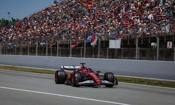 Charles Leclerc durante il GP di Spagna