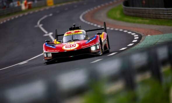 La Ferrari #50 in testa alla 24 Ore di Le Mans dopo 6 Ore (© DPPI - ACO)
