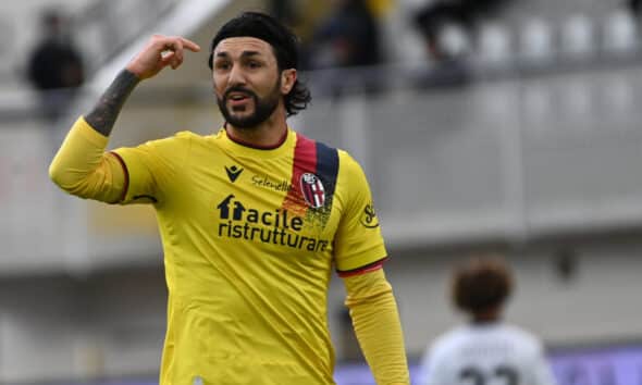 Roberto Soriano durante Spezia-Bologna (© Bologna F.C.)
