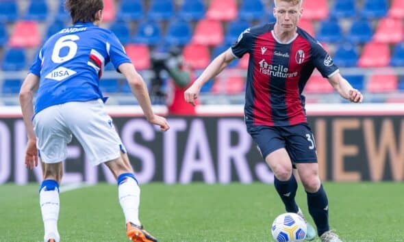 Jerdy Schouten durante un Bologna-Sampdoria (© Damiano FIorentini)