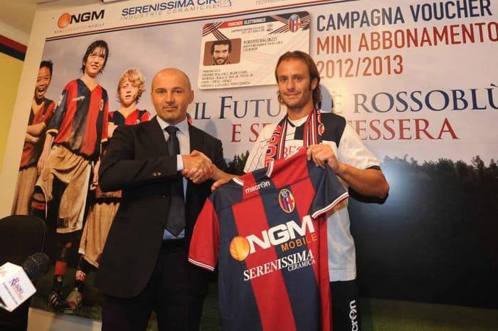 La prima volta di Gilardino con la maglia del Bologna (@Bologna FC 1909)