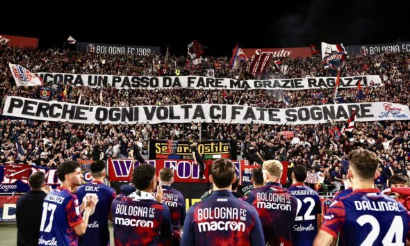 Il Dall'Ara festeggia (©Bologna Fc 1909)