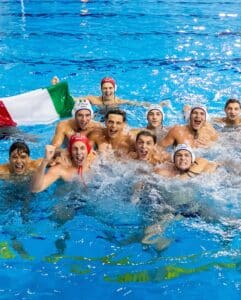 La gioia del Settebello Under 16 oro europeo crediti European Aquatics Water Polo
