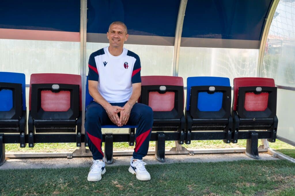 Bologna Primavera, mister Morrone (© Bologna FC 1909)