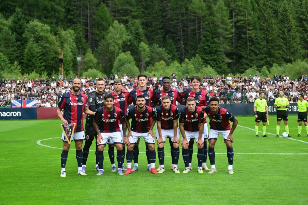La formazione titolare del Bologna in campo contro la Virtus Verona (@Bologna Fc 1909)