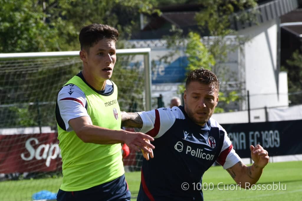 Martin Vitik e Ciro Immobile al ritiro del Bologna a Valles (©Ilaria Matteuzzi 1000 Cuori Rossoblù)