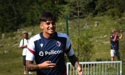 Santiago Castro durante il ritiro del Bologna a Valles (©Ilaria Matteuzzi 1000 Cuori Rossoblù)