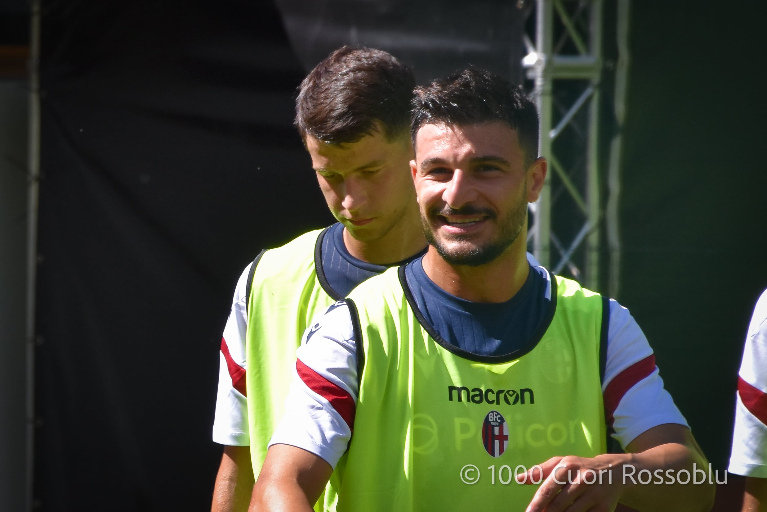 Riccardo Orsolini durante il ritiro del Bologna a Valles (©Ilaria Matteuzzi 1000 Cuori Rossoblù)