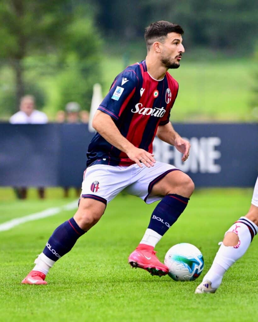 Orsolini autore di un gol nell'amichevole odierna (@Bologna Fc 1909)