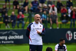 Vincenzo Italiano a Valles (© Bologna FC 1909)