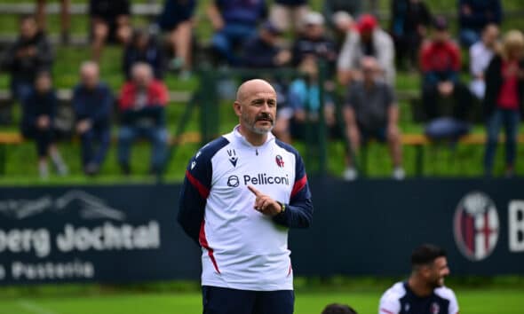 Vincenzo Italiano a Valles (© Bologna FC 1909)