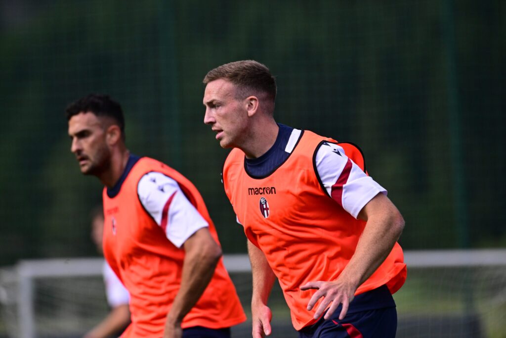 I rossoblù in allenamento oggi a Valles
