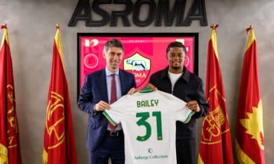 Leon Bailey è un nuovo giocatore dell'AS Roma (©: AS Roma)