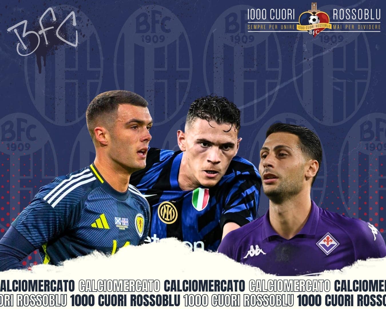 Miller, Asllani e Mandragora, i tre obbiettivi a centrocampo per il calciomercato del Bologna (© 1000Cuorirossoblù)