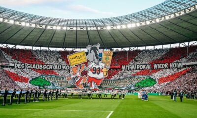 La coreografia dello Stoccarda durante la finale della Coppa di Germania (© VfB Stuttgart)