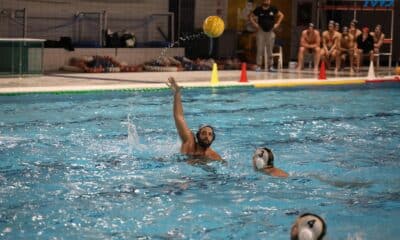 Marco Moscardino saluta la Rari Nantes (©Paolo Tassoni)