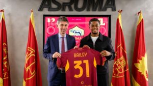 Leon Bailey è un nuovo giocatore dell'AS Roma (©: AS Roma)