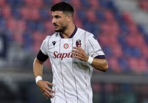 Riccardo Orsolini, in gol nell'amichevole tra Bologna e OFI Creta (©Bologna FC 1909)