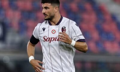 Riccardo Orsolini, in gol nell'amichevole tra Bologna e OFI Creta (©Bologna FC 1909)