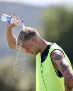 Odgaard in allenamento