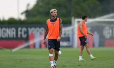 Federico Bernardeschi in allenamento prima Bologna-Como (© Bologna FC 1909)
