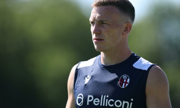 Lewis Ferguson in allenamento (© Bologna FC 1909)
