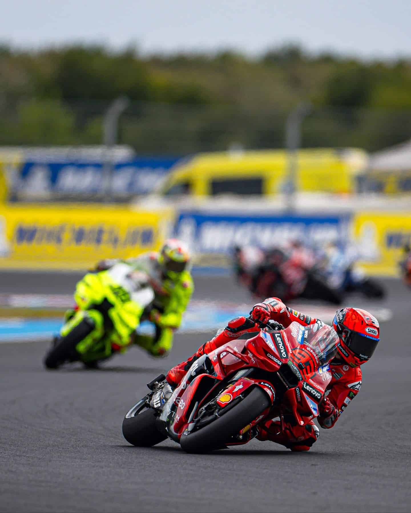 Marc Marquez in pista a Balaton