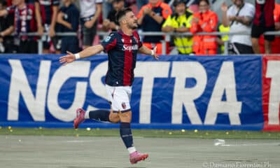 Riccardo Orsolini, un gol in Bologna-Como 1-0 (©Damiano Fiorentini)