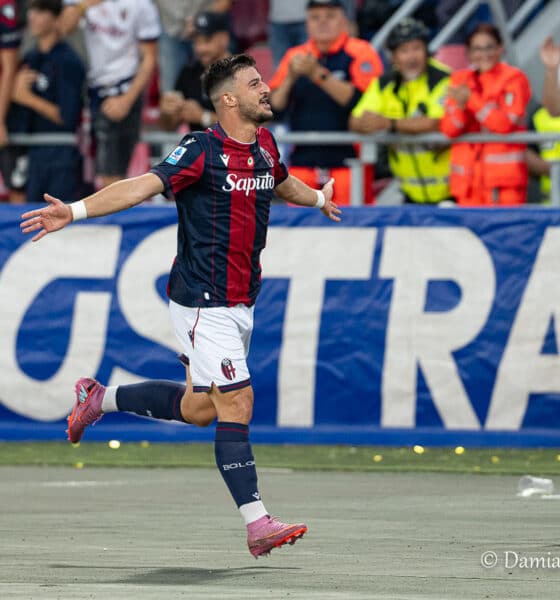 Riccardo Orsolini, un gol in Bologna-Como 1-0 (©Damiano Fiorentini)