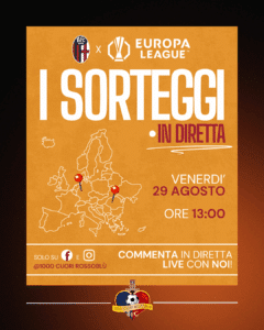 La diretta social di 1000Cuorirossoblù per i sorteggi di Europa League (© 1000Cuorirossoblù)