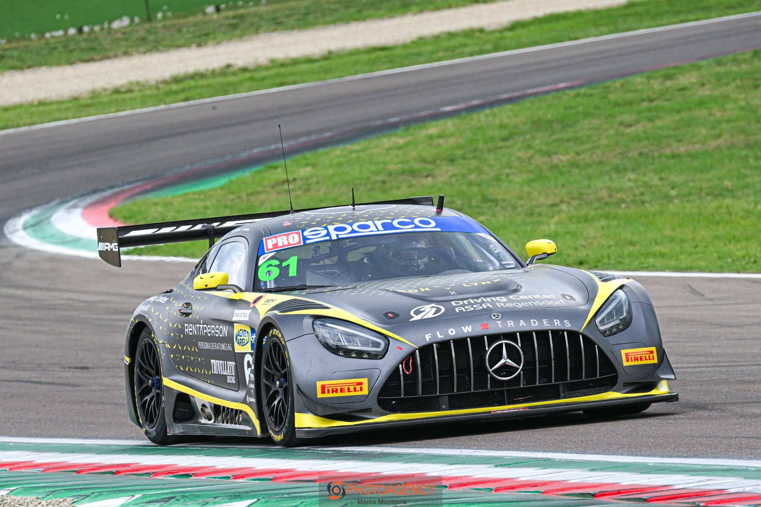 La #61 Mercedes-AMG Iron Lynx vincitrice a Imola