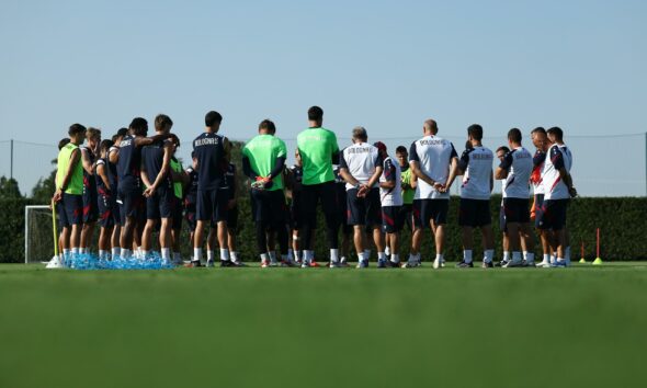 Verso il Cagliari: il Bologna in allenamento a Casteldebole (© Bologna FC 1909)