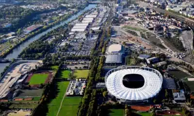 NeckarPark, area in cui sono situati la MHPArena e il centro d'allenamento dello Stoccarda (© Stuttgart.de)