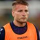 Ciro Immobile nel riscaldamento del match con la Roma crediti Bologna Fc 1909