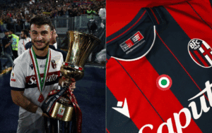 The circle on the new kit (© 1000Cuorirossoblù and Bologna FC 1909)