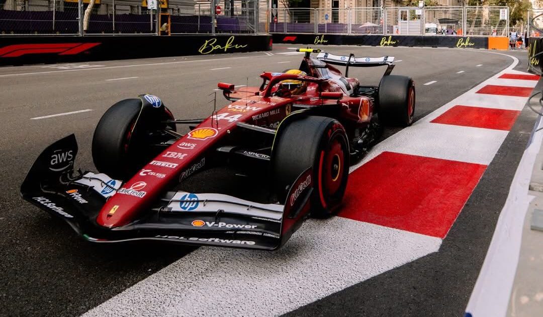Lewis Hamilton a Baku