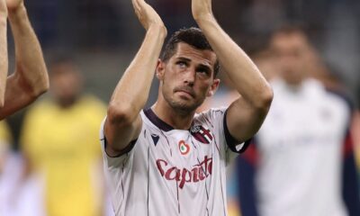 Remo Freuler al termine di Milan-Bologna 1-0 (©Bologna FC 1909)