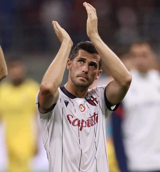 Remo Freuler al termine di Milan-Bologna 1-0 (©Bologna FC 1909)