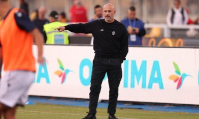 Vincenzo Italiano durante Lecce-Bologna