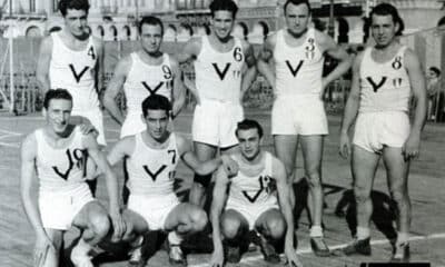 Virtus Pallacanestro Sedicesima puntata. La Virtus 1946/47: Bersani, Cherubini, Vannini, Marinelli, Girotti, Ferriani, Rapini, Ranuzzi.