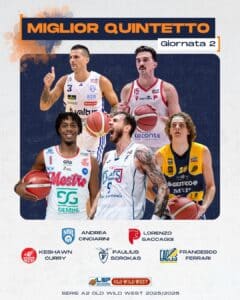 Paulius Sorokas miglior quintetto crediti LNP