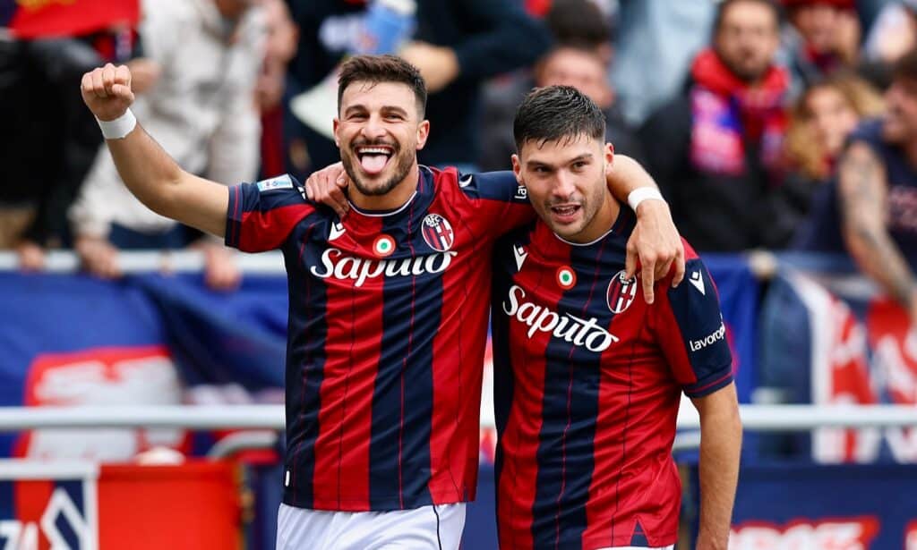 Riccardo Orsolini e Nicolò Cambiaghi  (© Bologna FC 1909)